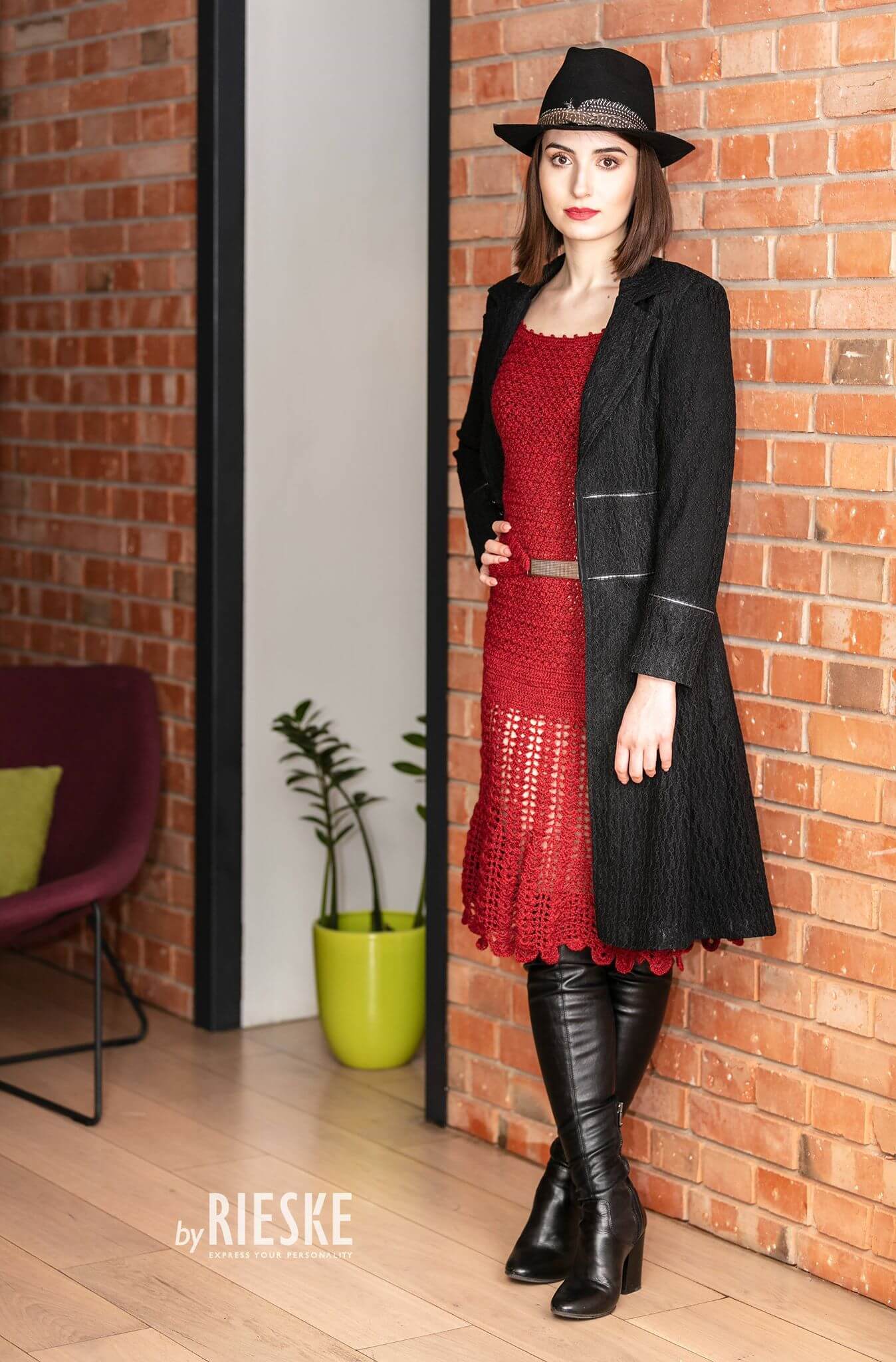 handmade dress, dress 100% alpaca, special dress knitted by hand, dress knitted by hand, fashionable dress