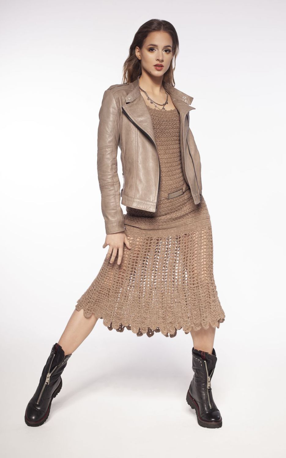 handmade dress, dress 100% alpaca, special dress knitted by hand, dress knitted by hand, fashionable dress