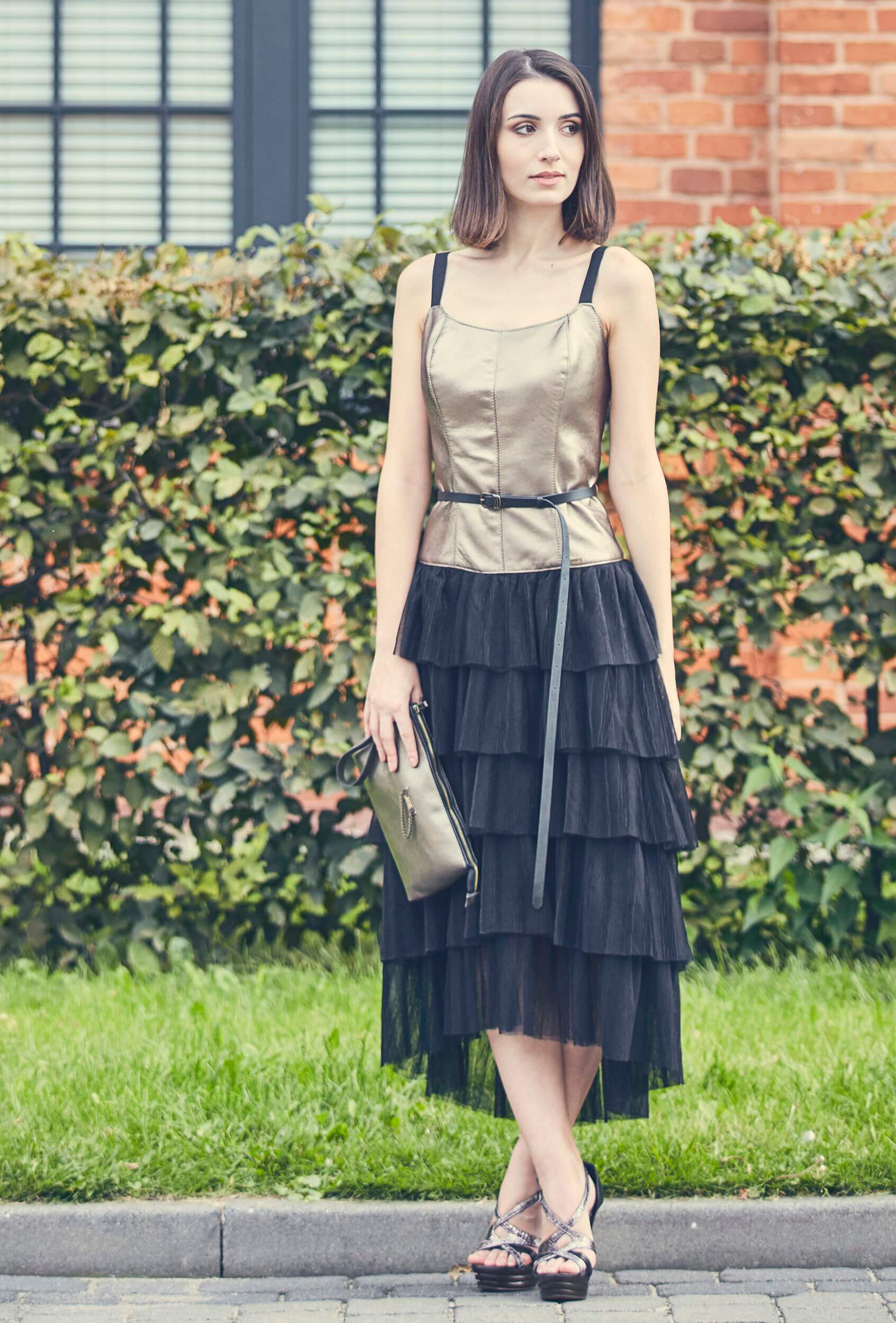 corset dress, gold corset dress, leather corset dress, gold leather dress, evening dress, gold wedding dress, must have gold dress, bestseller leather dress, bestseller corset dress