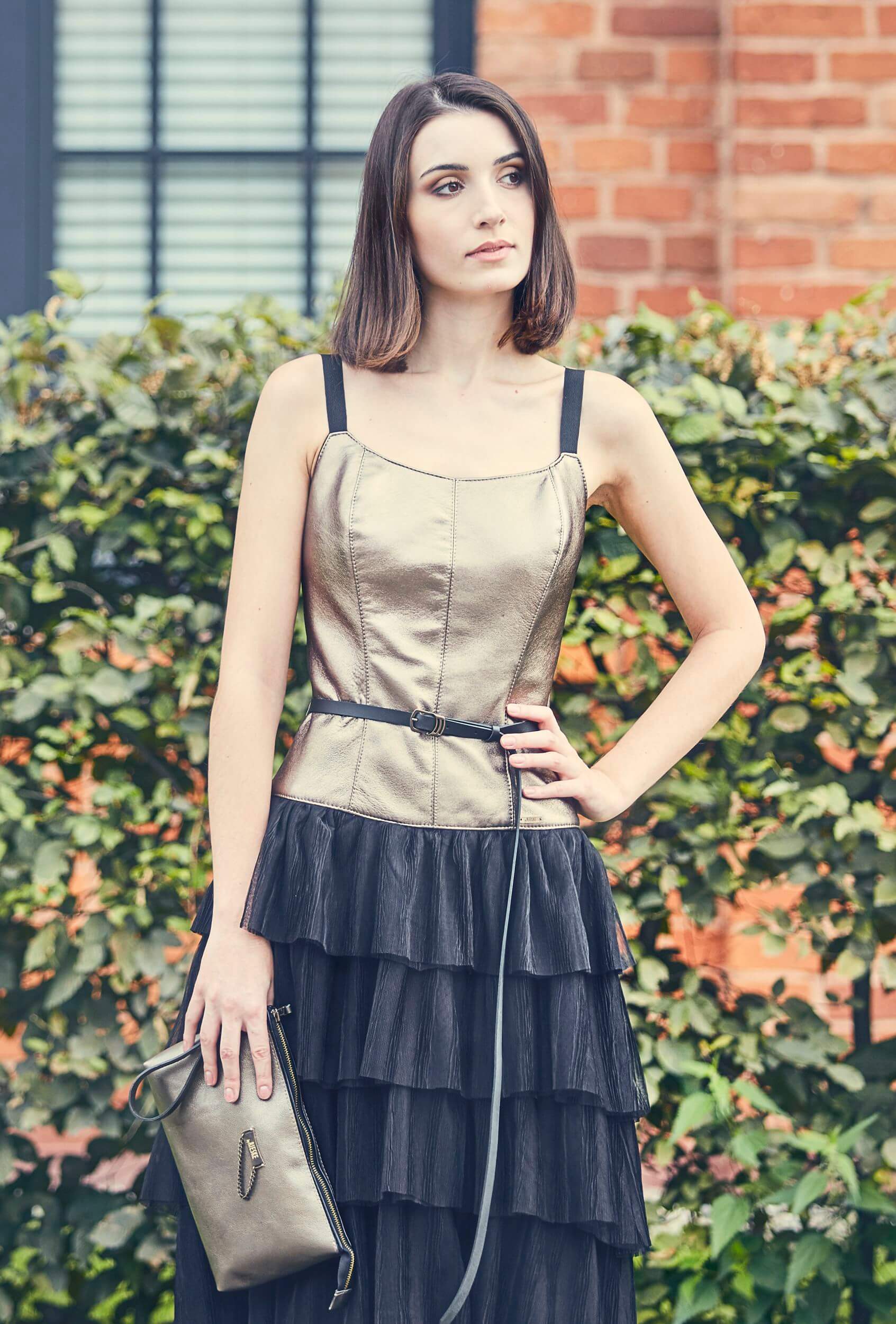 corset dress, gold corset dress, leather corset dress, gold leather dress, evening dress, gold wedding dress, must have gold dress, bestseller leather dress, bestseller corset dress