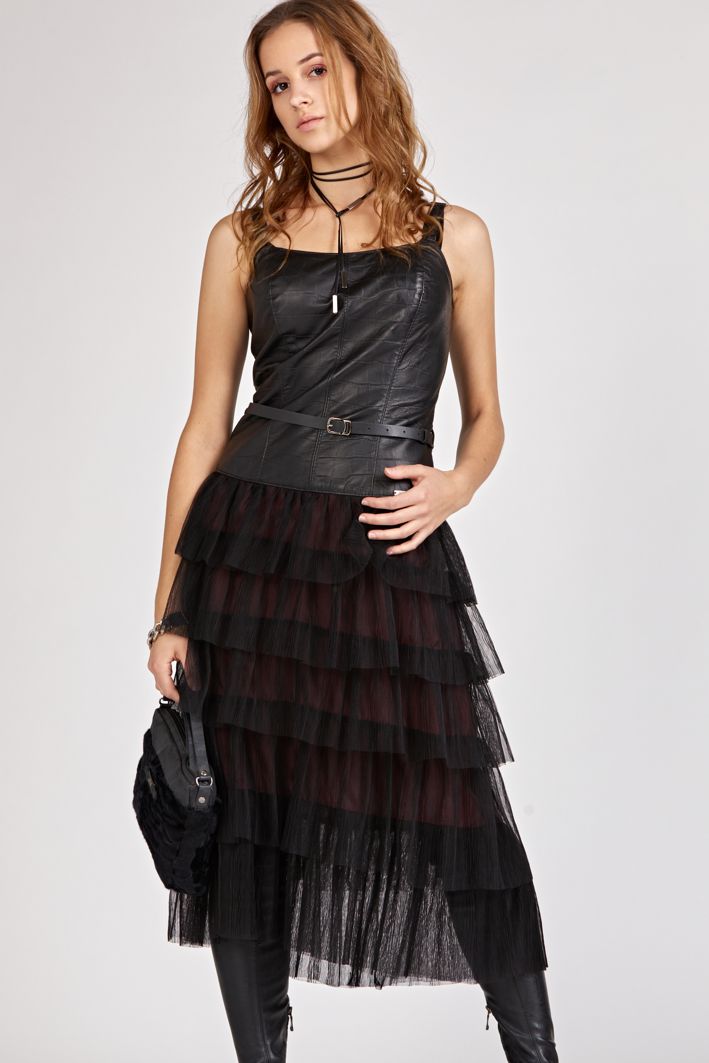 corset dress, black corset leather dress, dress with leather corset, leather black dress, evening dress, black dress for wedding, black must have dress, leather bestseller dress, corset dress bestseller, prom dress, party dress