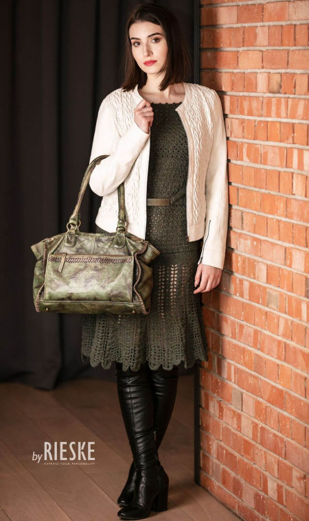 119000 Khaki Handmade Dress