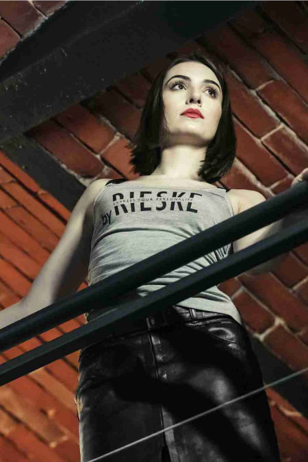 119011 Black Leather Skirt 