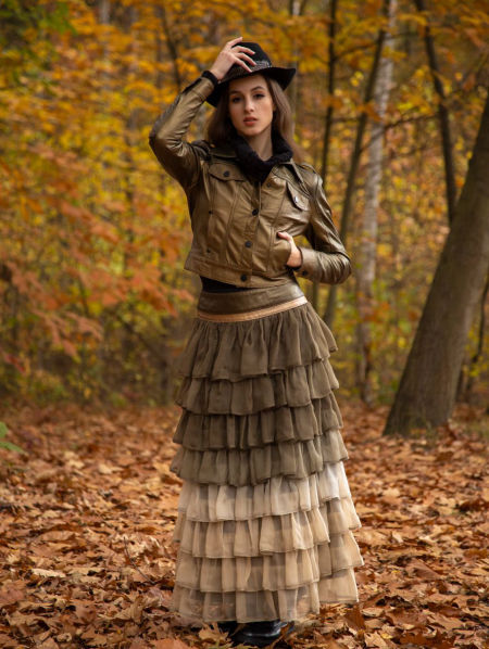 223008 Maxi Ombre Skirt